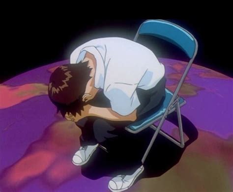 evangelion chair scene